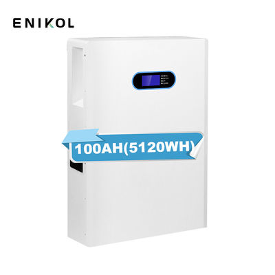 Εσωτερικό ESS 100ah Τείχος LiFePo4 μπαταρία 48V επαναφορτιζόμενες μπαταρίες λιθίου