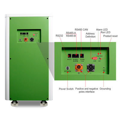 Ηλιακή μπαταρία 48V με τροχούς 200ah 250ah 10kwh 15kwh Lifepo4 μπαταρία ιόντων λιθίου