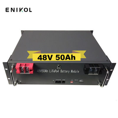 51.2V Lifepo4 Συστήματα αποθήκευσης ηλιακών μπαταριών 50ah 48V Ηλιακή μπαταρία λιθίου