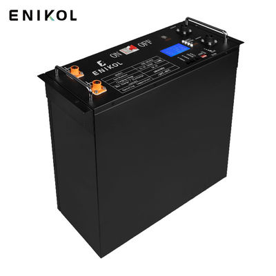 51.2v LiFePO4 μπαταρία 48V Rack Mount μπαταρία λιθίου 48V Ηλιακή μπαταρία 100A Μαύρο κέλυφος
