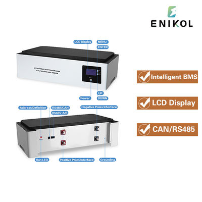 Συσσωρευτική μπαταρία LiFePo4 51.2V 100Ah μπαταρία λιθίου για αποθήκευση ενέργειας