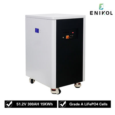 10KW Εκφόρτιση 51.2V 300AH μπαταρία 15kwh φωσφορικό λιθικό σίδηρο 48V ηλιακή μπαταρία