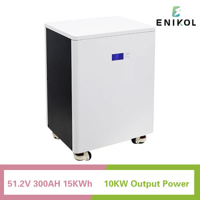 Μακρό κύκλο ζωής Ηλιακή μπαταρία 48v 300ah Lifepo4 15kwh μπαταρία με τροχό