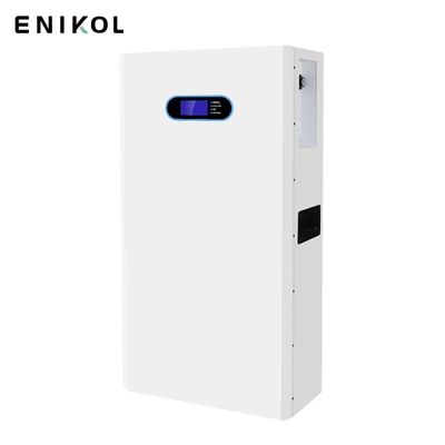 Ανανεώσιμη μπαταρία λιθίου 51.2V 200AH Τείχος LiFePo4 μπαταρία με LCD