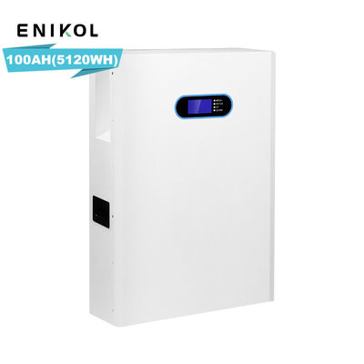 Ενσωματωμένο στο BMS 48v 100ah Lifepo4 μπαταρία ισχύς τοίχος τοποθετημένο στο σπίτι ηλιακή ενέργεια μπαταρία