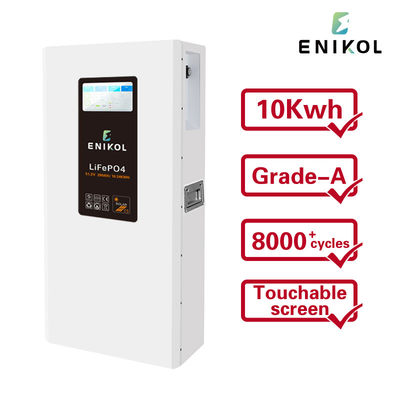 51.2v 5kwh 10kwh 15kwh Λίθιο τοίχος Lifepo4 μπαταρία Powerwall με οθόνη αφής
