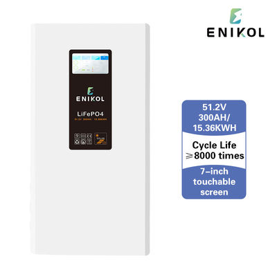 Μαύρη ακρυλική ηλιακή μπαταρία 48V Lifepo4 200AH 300AH με ονομαστική τάση 51.2V