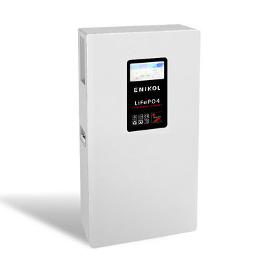 Αγγίξιμη οθόνη 15KWH Ηλεκτρική ισχύς 51.2V 300AH LiFePo4 μπαταρία λευκό χρωματισμένο χάλυβα