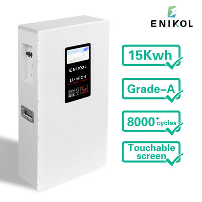 Ανανεώσιμη μπαταρία ιόντων λιθίου 51.2V Βαταρία LiFePO4 με οθόνη αφής